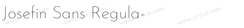 Josefin Sans Regula字体转换